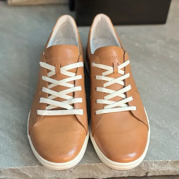 Josef Seibel Women’s Size 42 US 11 Caren 01 Camel Brown Leather Lace Up Sneakers