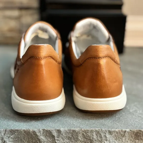 Josef Seibel Women’s Size 42 US 11 Caren 01 Camel Brown Leather Lace Up Sneakers