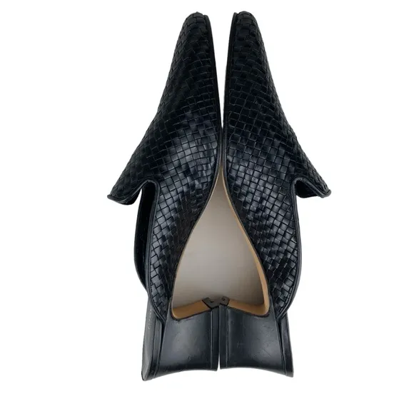 Juan Jose Garcia Black Woven Low Heel Mule