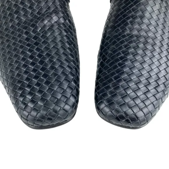 Juan Jose Garcia Black Woven Low Heel Mule