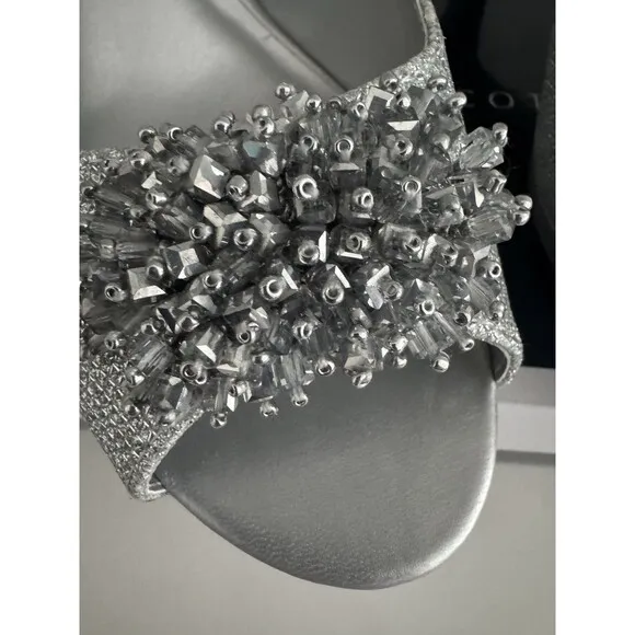 Karen Scott Womens Embellished Open Toe Heel Sandals Shoes Breenaf size 10M