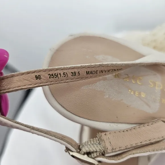 Kate Spade Bridal Sparkle Tulle Slingback Heels | Size 9
