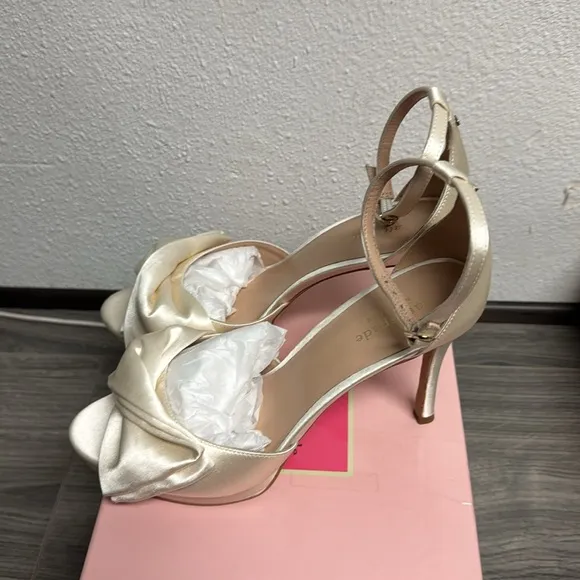 kate spade new york BRIDAL BOW - High heeled sandals - ivory