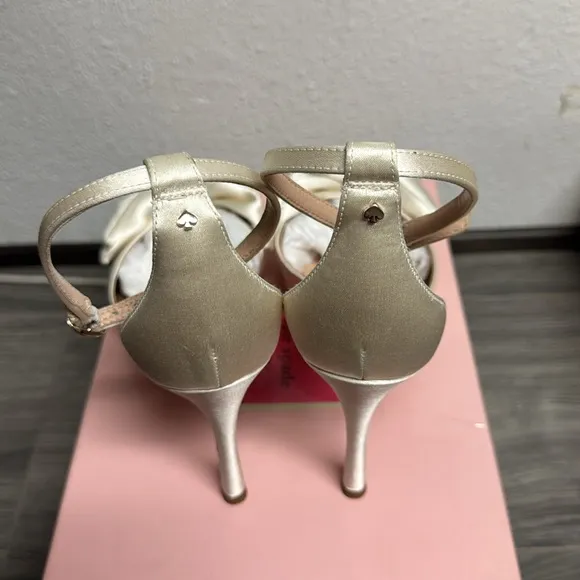 kate spade new york BRIDAL BOW - High heeled sandals - ivory