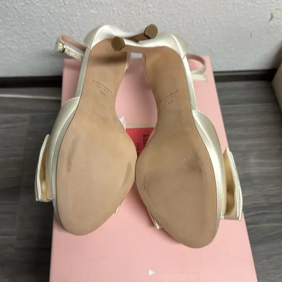 kate spade new york BRIDAL BOW - High heeled sandals - ivory