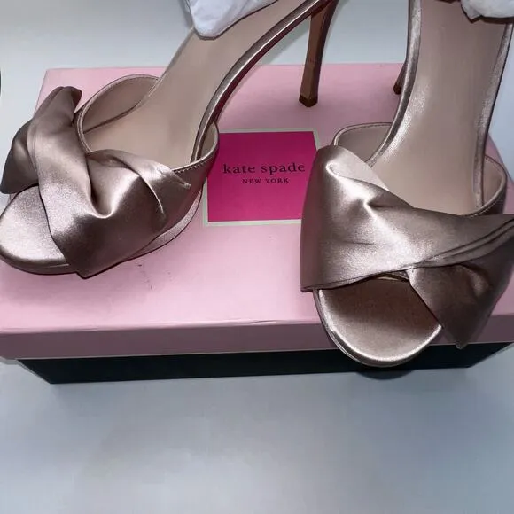 Kate Spade New York Women's Bridal Bow Strappy High-Heel Sandals, Size 8 B