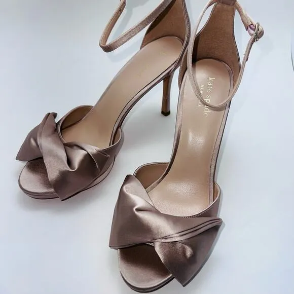 Kate Spade New York Women's Bridal Bow Strappy High-Heel Sandals, Size 8 B