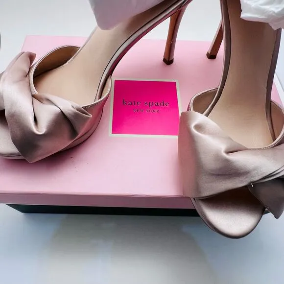 Kate Spade New York Women's Bridal Bow Strappy High-Heel Sandals, Size 8 B