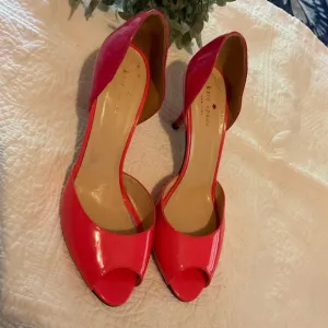 Kate Spade Women's Pink Peep Toe Heels