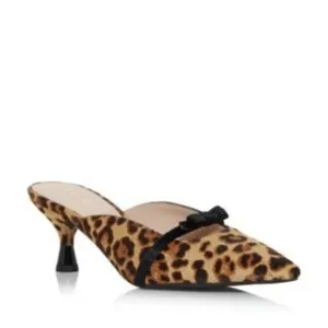 Kate Spade Women's Carnation Hair Calf Kitten-Heel Mules 6B NWT