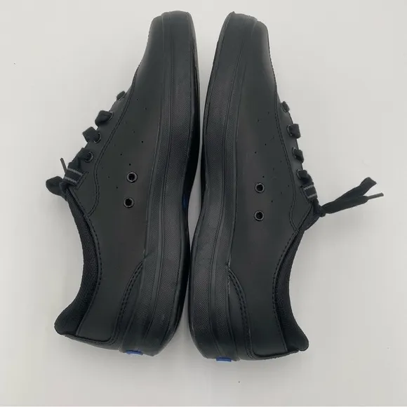 Keds Career Full Lace Up Tennis Shoes Sneakers All Black Size 7.5 (NWOT)