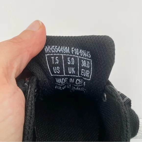 Keds Career Full Lace Up Tennis Shoes Sneakers All Black Size 7.5 (NWOT)