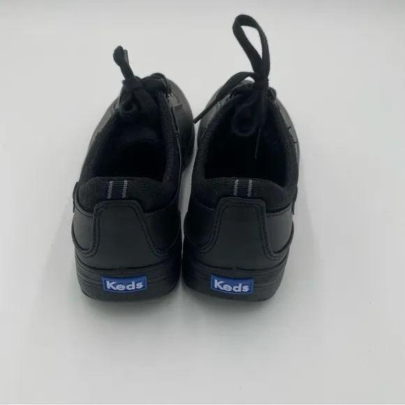 Keds Career Full Lace Up Tennis Shoes Sneakers All Black Size 7.5 (NWOT)