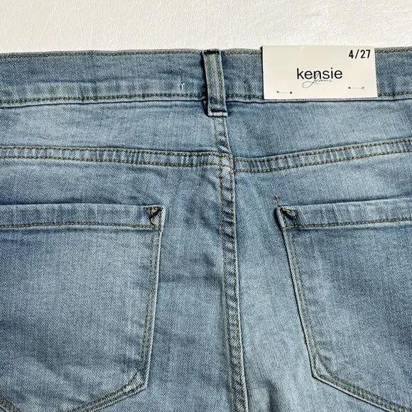 Kensie| NWT High Rise Raw Hem Skinny Jeans
