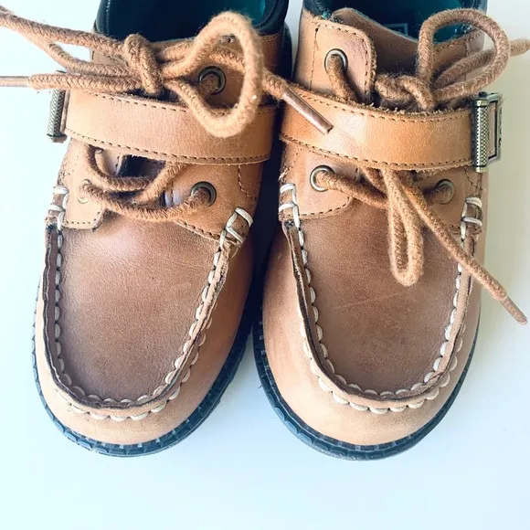 Kids Polo Ralph Lauren leather shoes