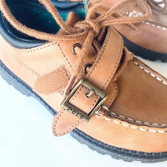 Kids Polo Ralph Lauren leather shoes