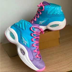 Kids Reebok Question Mid Easter Allen Iverson Sneakers- Sz 6 Y- 7.5 W