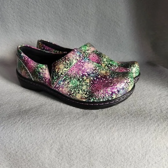 Klogs Shoes Women's 10.5 Multicolor Closed Clog Imperial Dandelion Print Patent