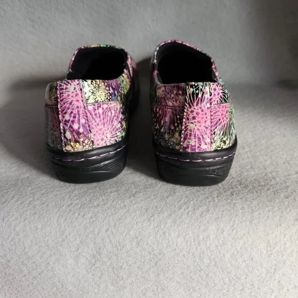 Klogs Shoes Women's 10.5 Multicolor Closed Clog Imperial Dandelion Print Patent
