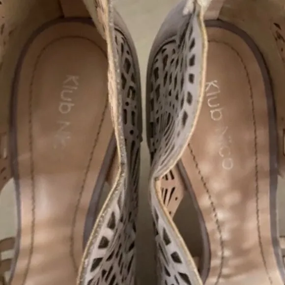 Klub Nico Mirelle 3 Grey Open Toe Heel 8