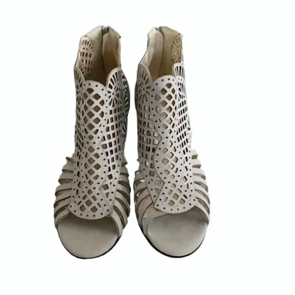 Klub Nico Mirelle 3 Grey Open Toe Heel 8