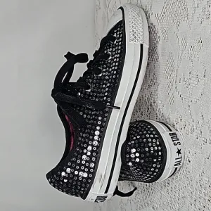 Koche x Converse LIMITED EDITION all star Rina satin lining sequin shoes sz 5.5