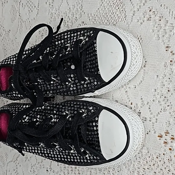Koche x Converse LIMITED EDITION all star Rina satin lining sequin shoes sz 5.5