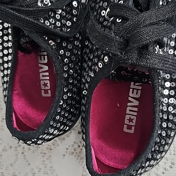 Koche x Converse LIMITED EDITION all star Rina satin lining sequin shoes sz 5.5