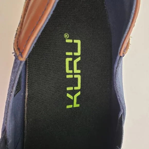 Kuru Pace Mens Size 7 Navy Blue Slip On Comfort Loafer Sneaker Shoes 10420270
