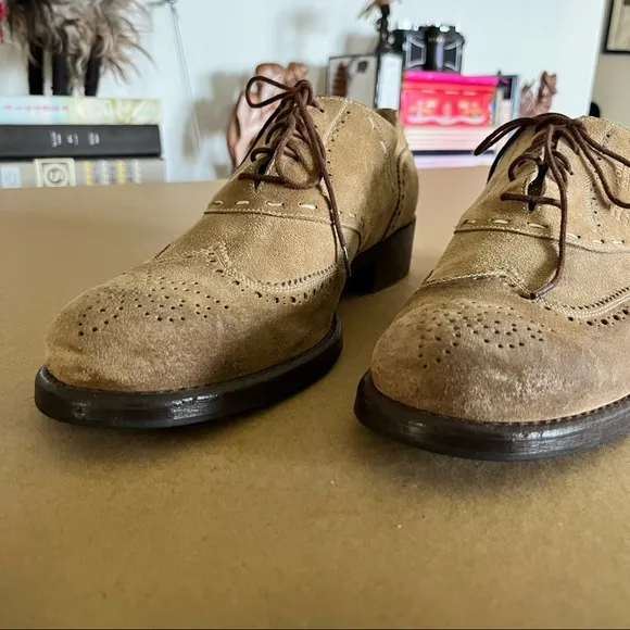 La Martina Garantiza Suede Oxford Lace Argentina Polo Shoes