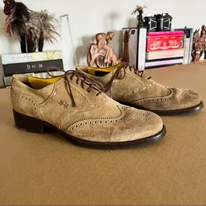 La Martina Garantiza Suede Oxford Lace Argentina Polo Shoes