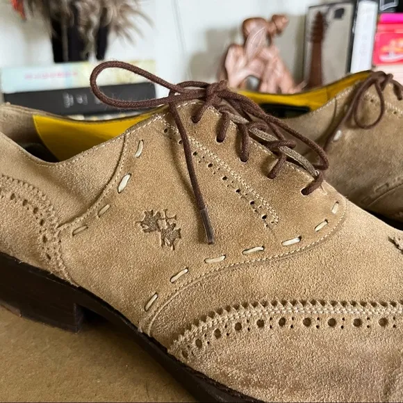 La Martina Garantiza Suede Oxford Lace Argentina Polo Shoes