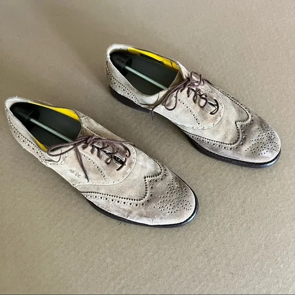 La Martina Garantiza Suede Oxford Lace Argentina Polo Shoes