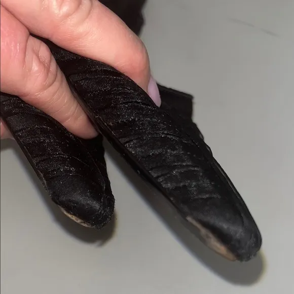 La Perla women’s size 38 Elegant Black sling back Heels / preowned/ vintage look
