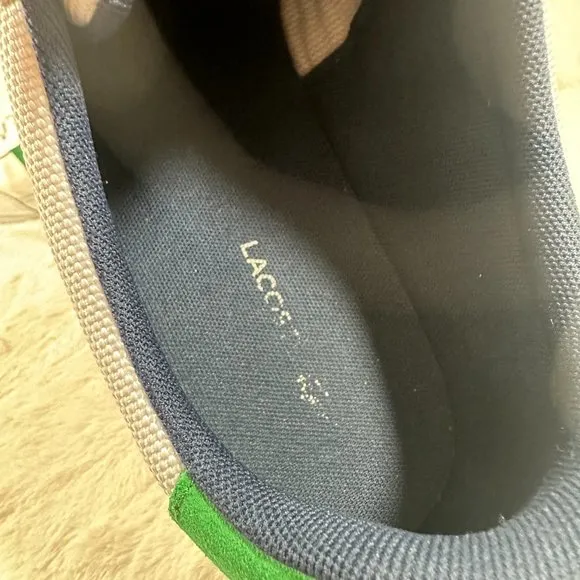 LACOSTE Chaymon Men's Casual Leather Fashion Shoes Sneakers Green White 11.5
