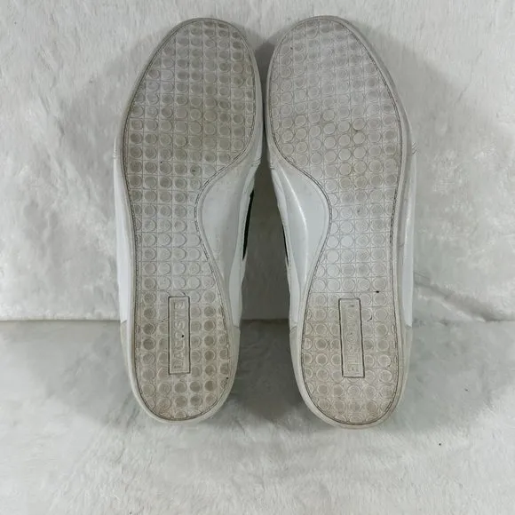LACOSTE Chaymon Men's Casual Leather Fashion Shoes Sneakers Green White 11.5