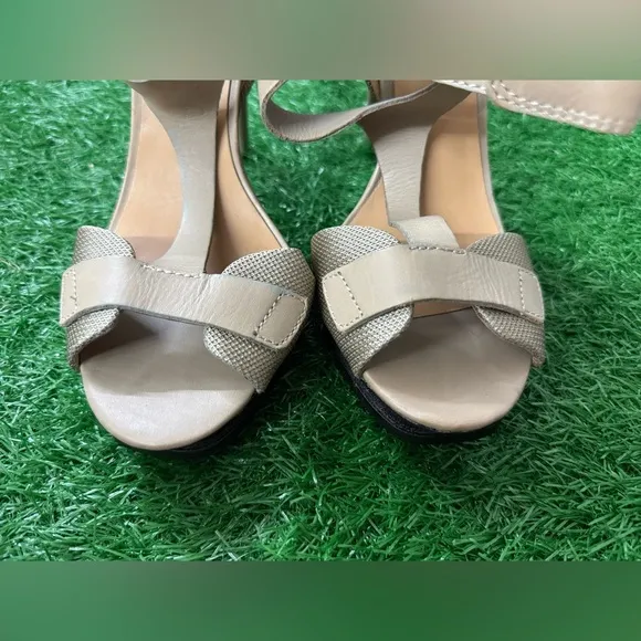 L.A.M.B Elegant Tan High Heels Size 9.5 M