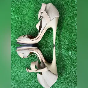 L.A.M.B Elegant Tan High Heels Size 9.5 M