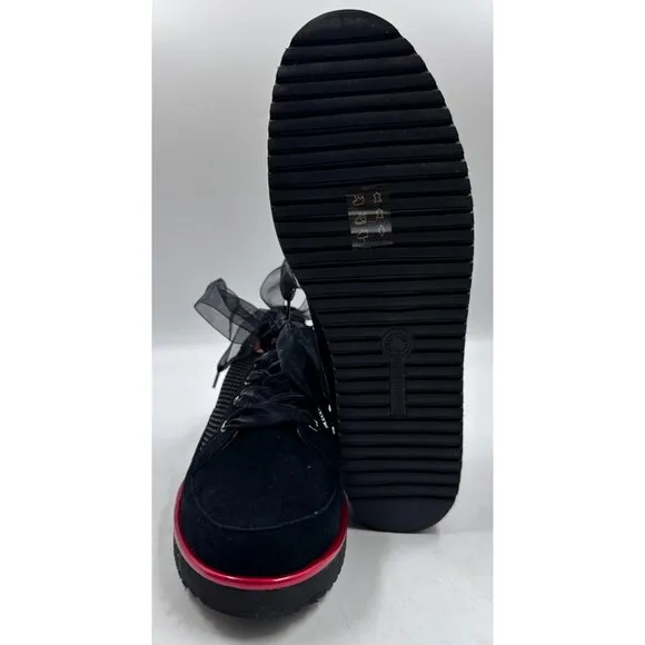 L'AmourDesPieds Womens Ladies Black Mesh Lace Up Fashion Sneakers Shoes Sz 9 NEW