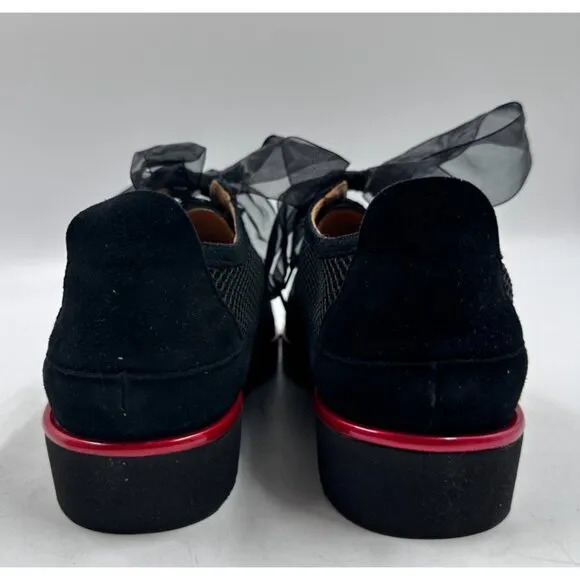 L'AmourDesPieds Womens Ladies Black Mesh Lace Up Fashion Sneakers Shoes Sz 9 NEW