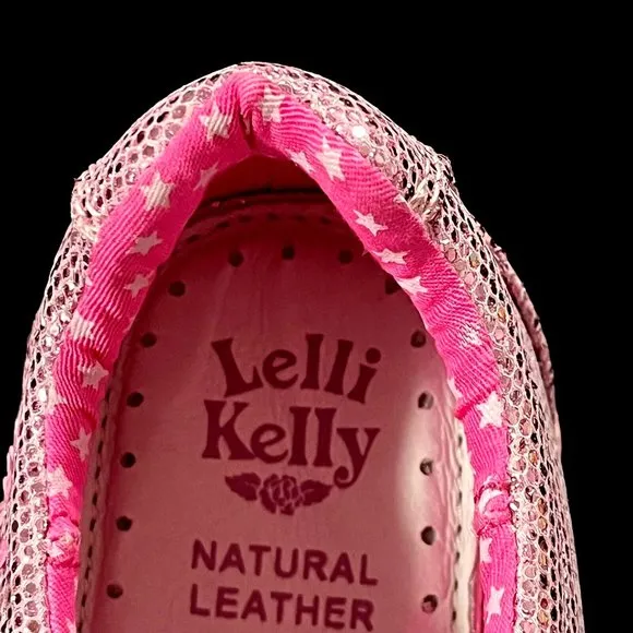 Lelli Kelly Mary Jane Toddler Girls Fashion Glitter Shoes Size 9 Pink Multicolor