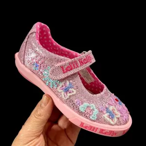Lelli Kelly Mary Jane Toddler Girls Fashion Glitter Shoes Size 9 Pink Multicolor
