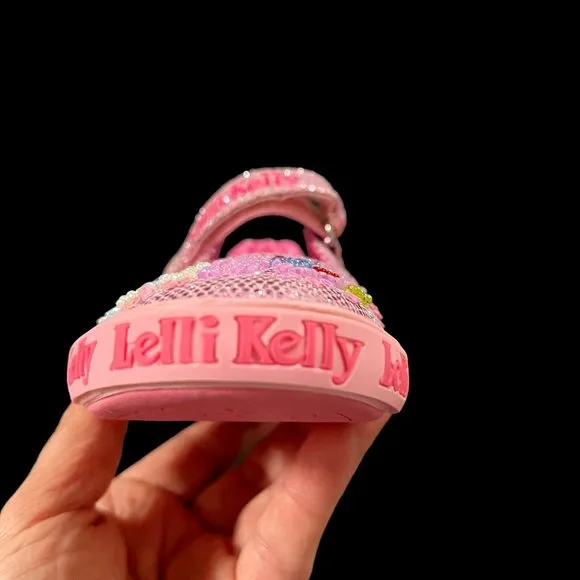 Lelli Kelly Mary Jane Toddler Girls Fashion Glitter Shoes Size 9 Pink Multicolor