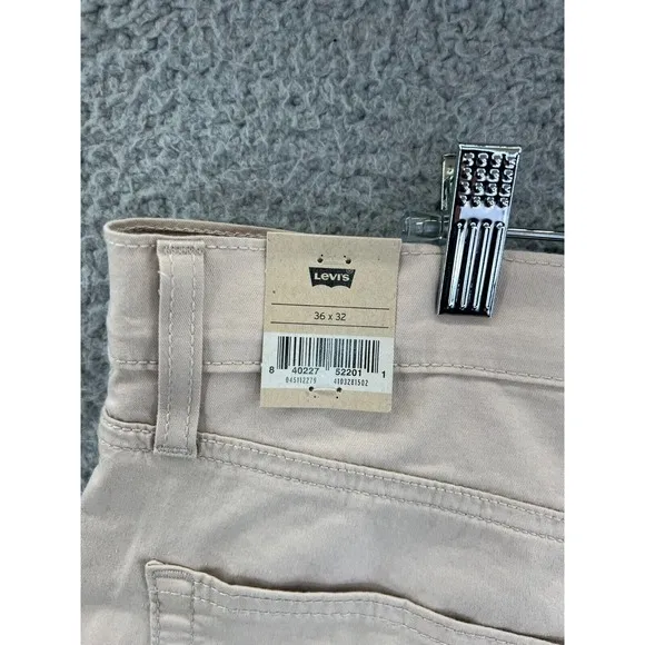 LEVI'S 511 Slim Stretch Men's Ivory White Pants Size 36 (36x31.5 Actual) NWT