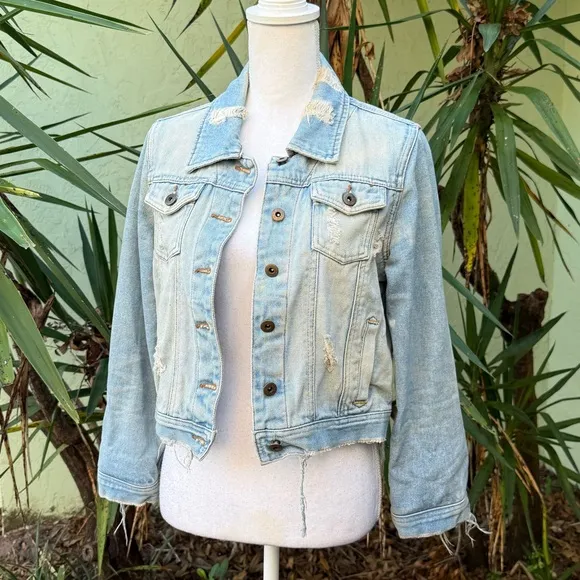 LF Millau Distressed Jean Jacket
