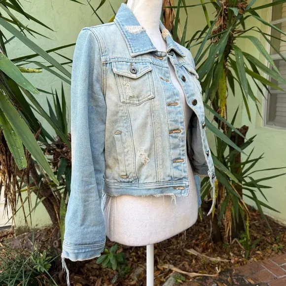 LF Millau Distressed Jean Jacket