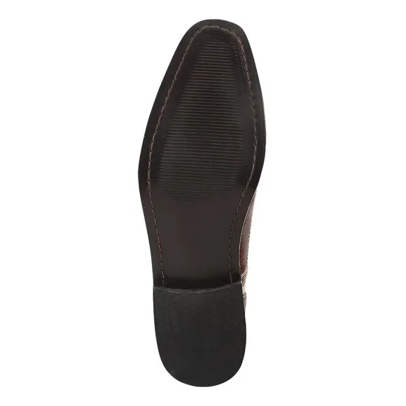 LIBERTYZENO Men's Brown Beige Lace-Up Shoes
