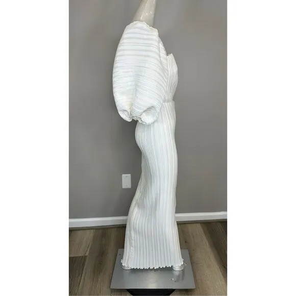 L'Idée Bridal Sirene Puff-Sleeve Gown Size US6 $475