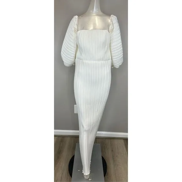 L'Idée Bridal Sirene Puff-Sleeve Gown Size US6 $475