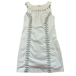 Lilly Pulitzer Sleeveless Sheath Dress with Silver Trimming